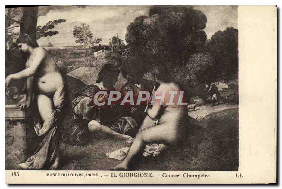 CPA Musee du Louvre Paris Il Glorgione Concert Champetre 