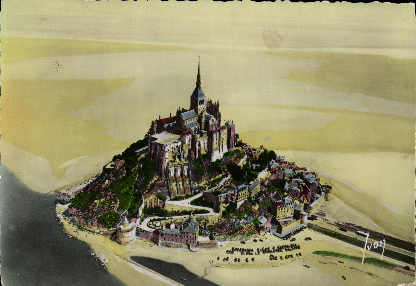 Mont Saint-Michel — Vue aérienne — Les Éditions d'Art, Paris