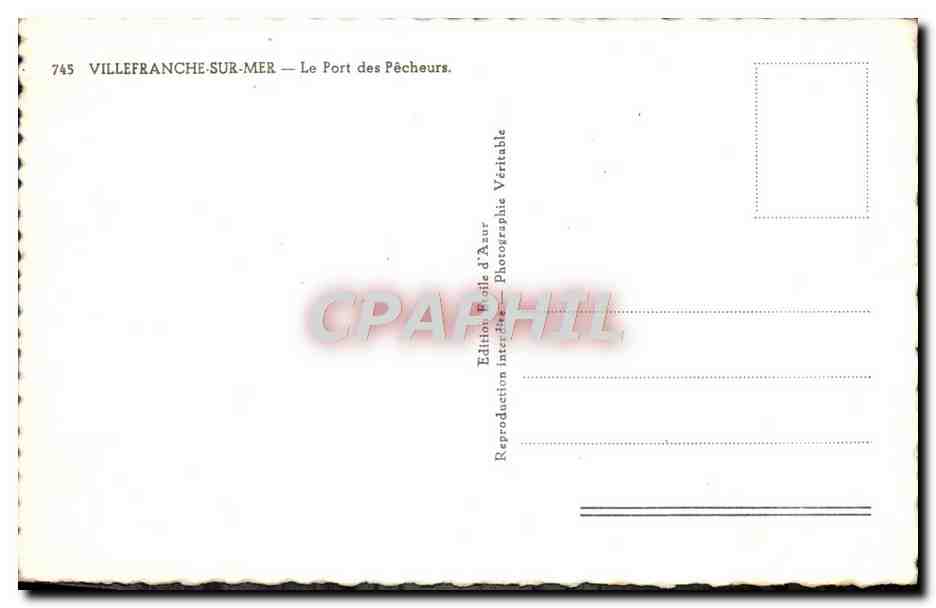 Villefranche-sur-Mer — Le Port des Pêcheurs — Édition Poile d’Aour, n°745 — Reverso