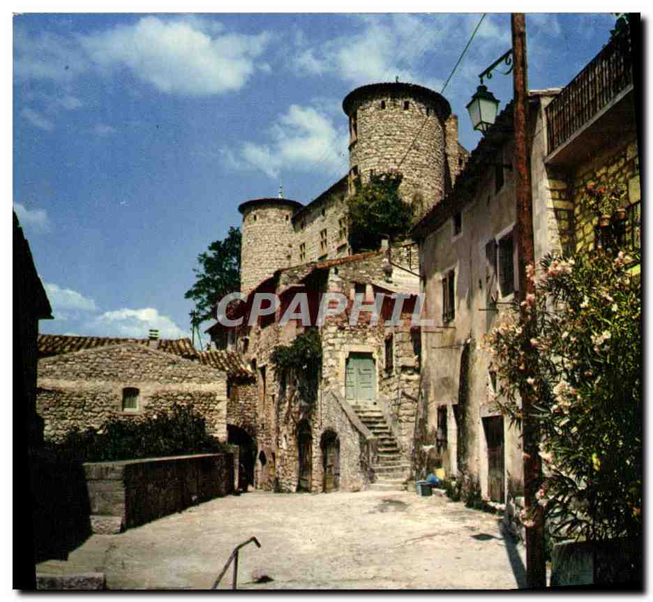 Vue du château de Vals-les-Bains — Ardeche — éditeur LUMICAP, n° 2507