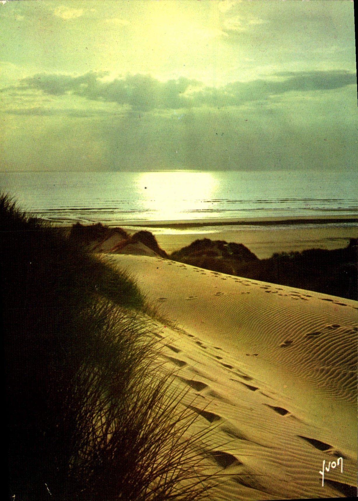 Dunes de la Forêt — vue au coucher de soleil — Editions d'Art Le Parc