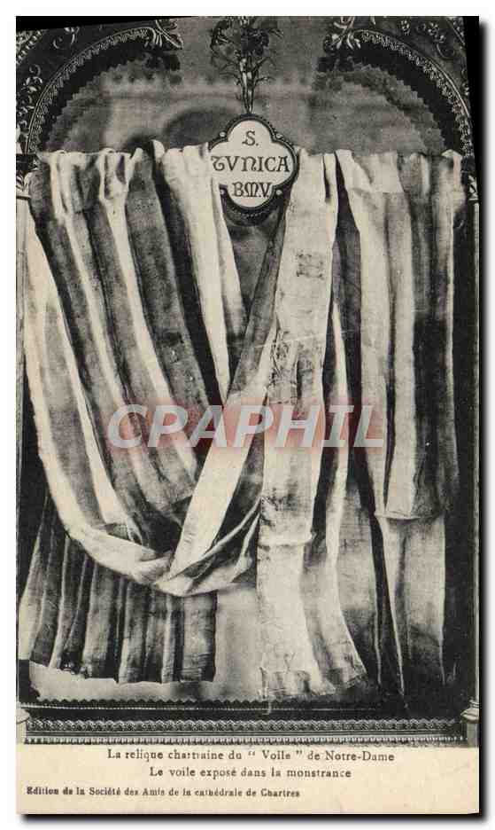 La relique charnaine du "Voile" de Notre-Dame — Le voile exposé dans la monstrance — Édition de la Société des Amis de la cathédrale de Chartres