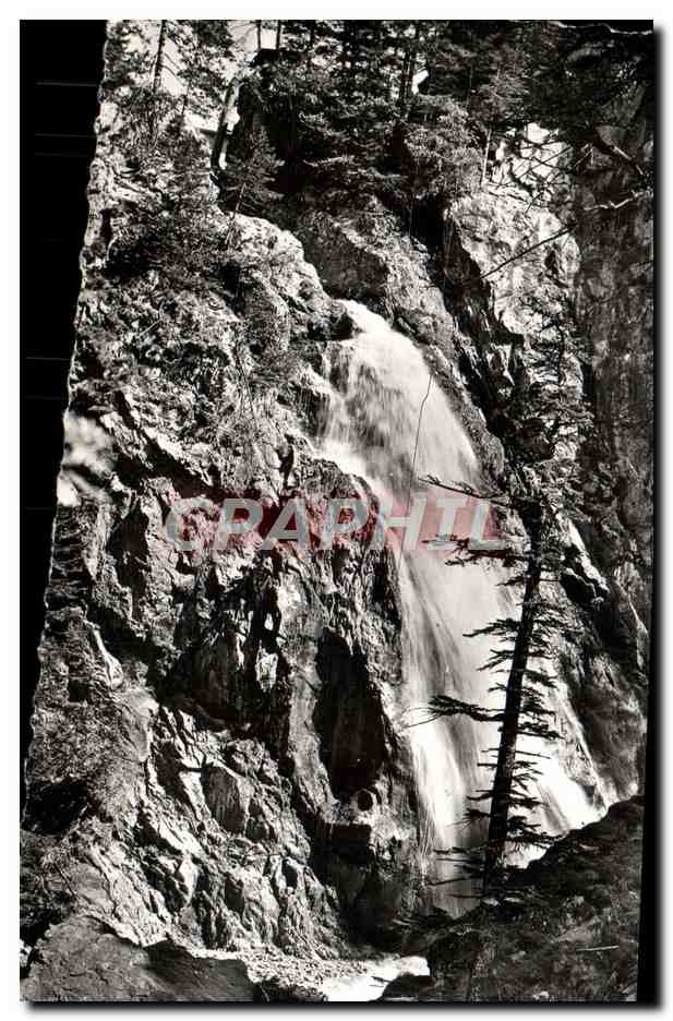 La cascade du Boréon — St Martin Vésubie (A-M), 960 m — Éditions Martin Bazaz, Nice
