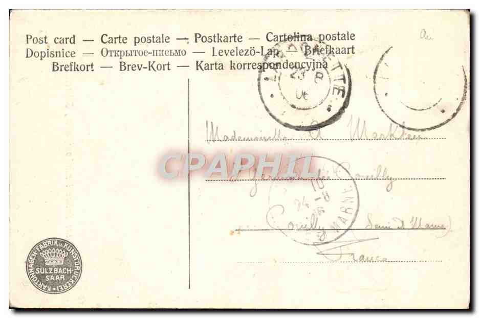 CPA Petite Suisse Luxembourgeoise Schnellert — Rückseite