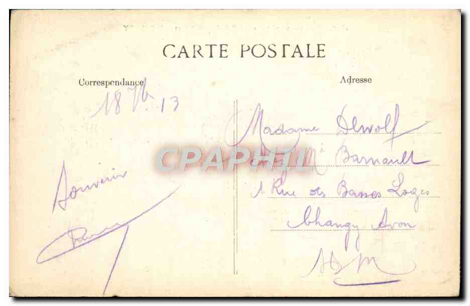 CPA Vue Panoramique Sur Champagne Et Thomery — Rückseite