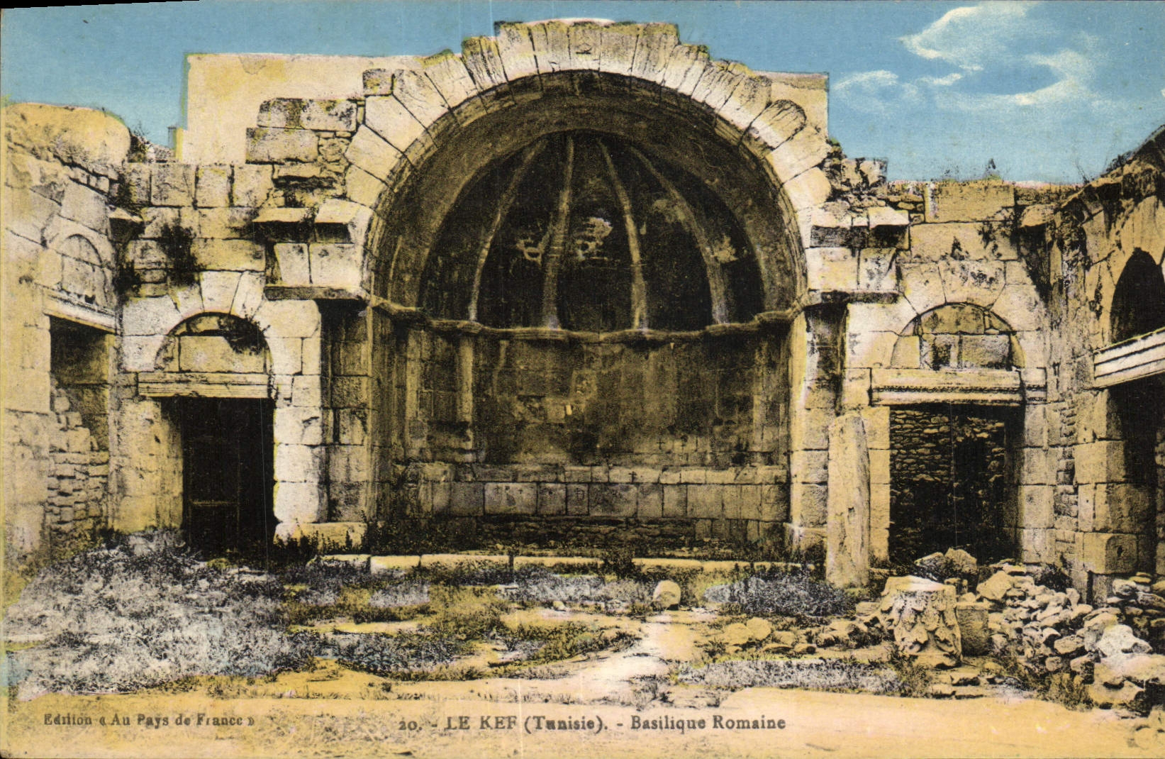 CPA Le Kef Basilique Romaine Tunisie 