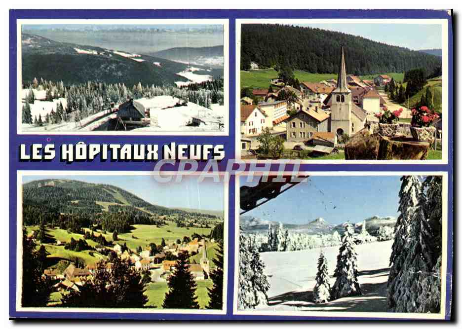 CPM Les Hopitaux Neufs Station De Sports D'Hiver Cure d'air