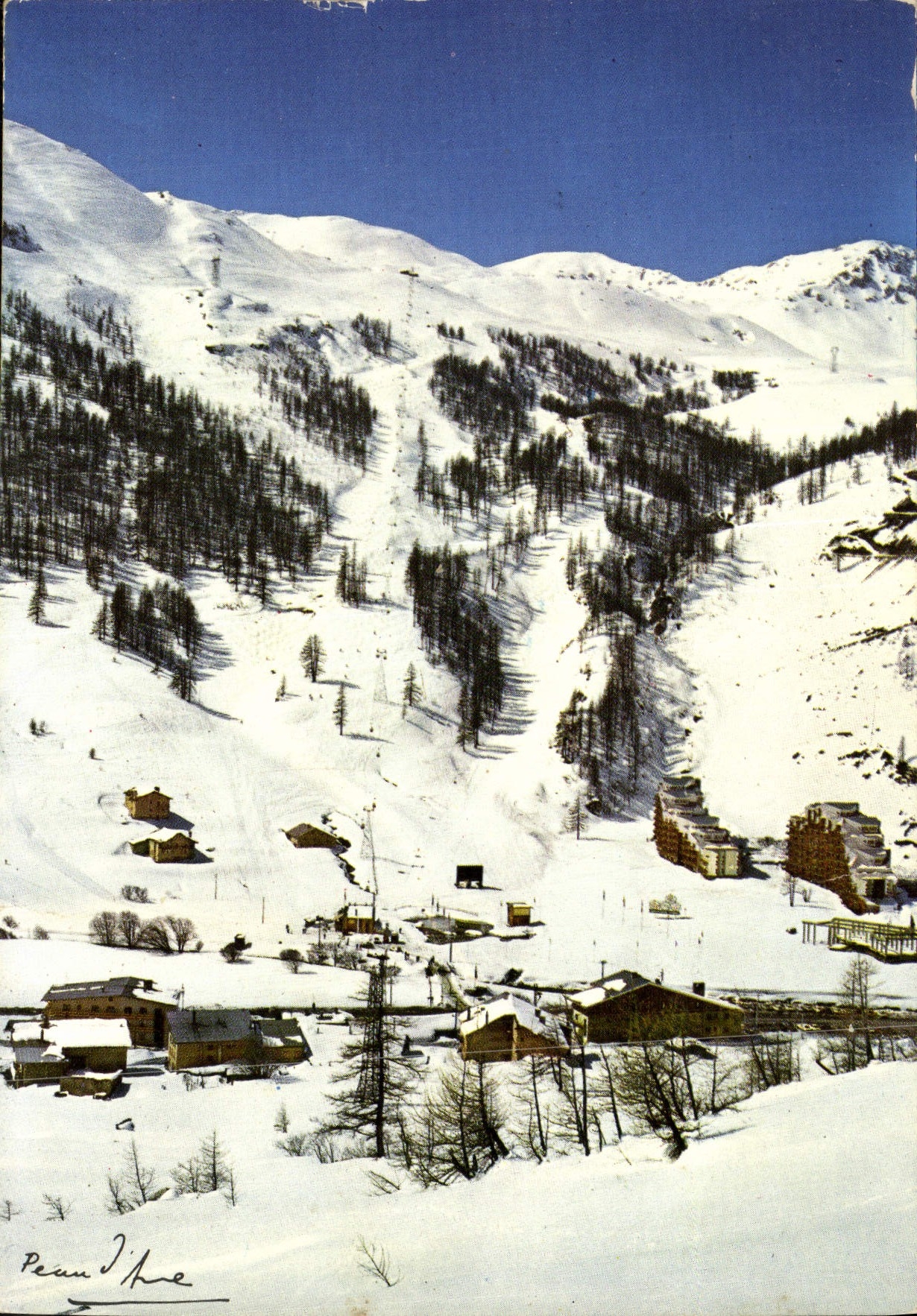 CPM Val D'Isere Vue Generale De La Daille l'Arrivee Des pistes et le telecabine 