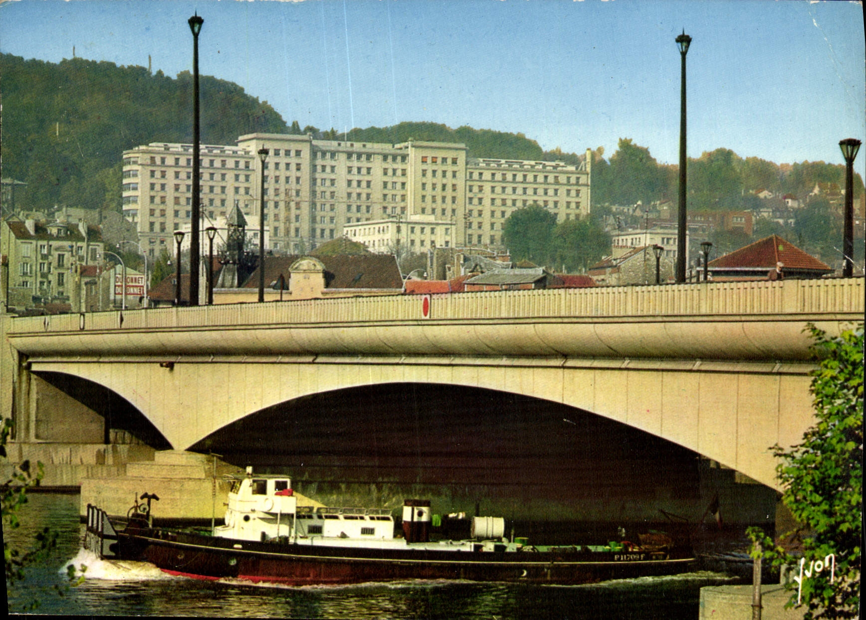 CPM Couleurs Et Lumiere De France Suresnes Le Pont De Suresnes Bateau Peniche 