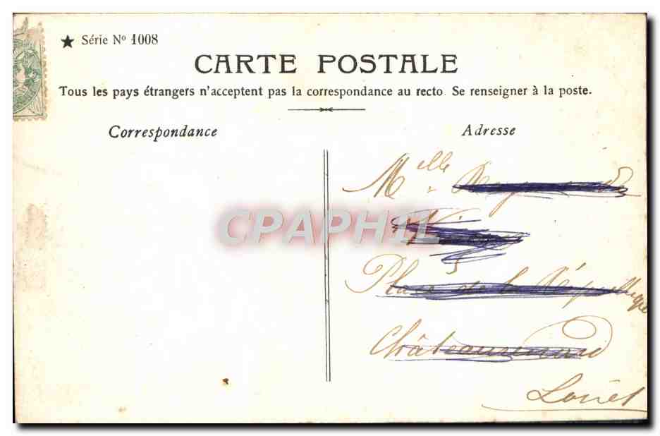 Caritas — religiöse Szene mit Kreuz — Stebbing Phot. — Rückseite