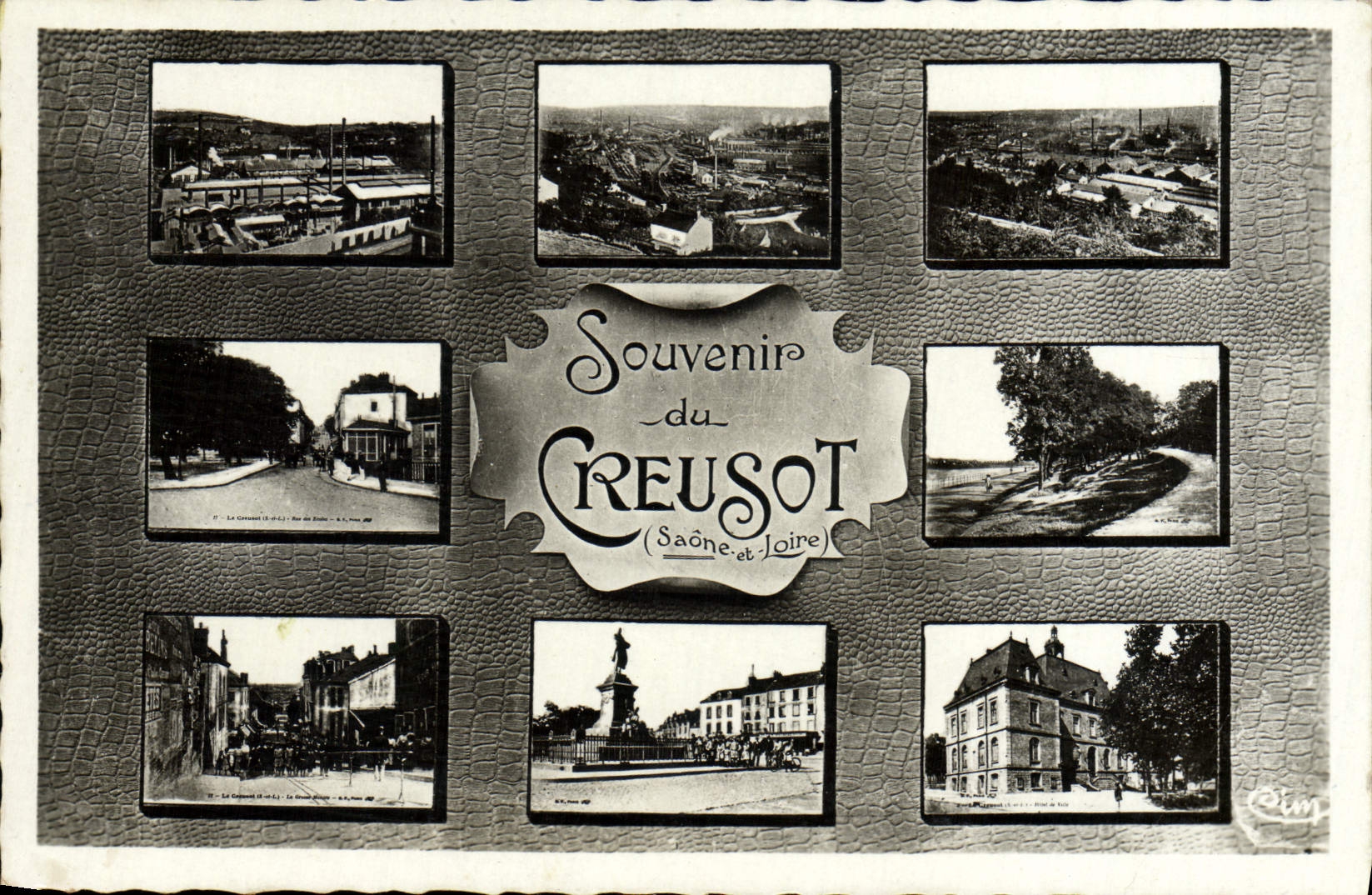 Creusot — Souvenir du Creusot (Saône-et-Loire) — éditeur Imprimerie M. BACON