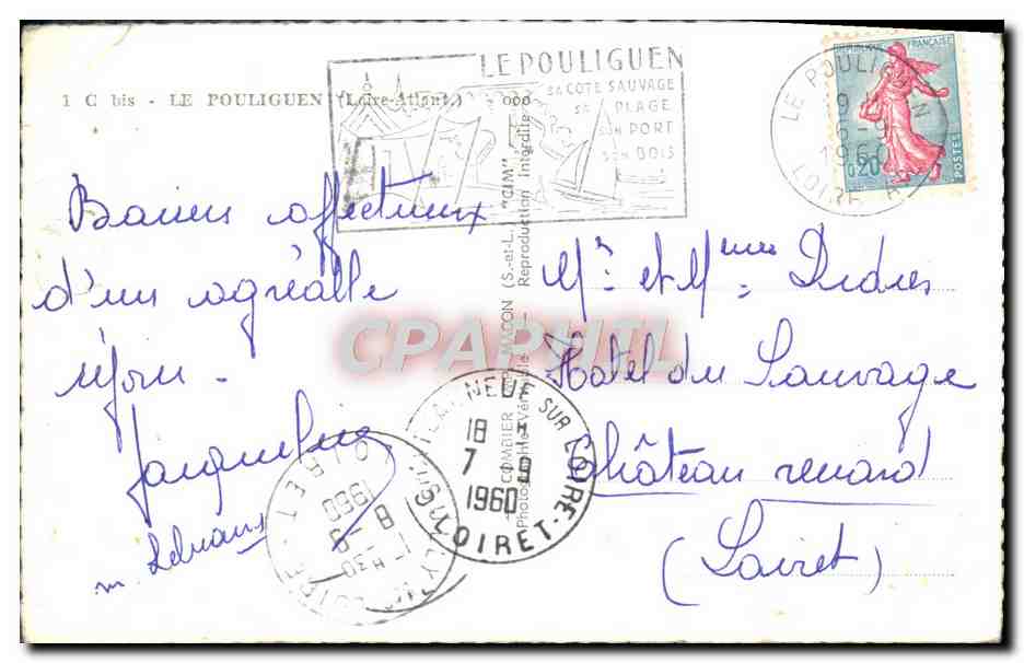 CPM Le Pouliguen — Rückseite