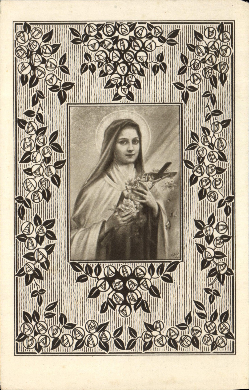 Carte de souscription Basilique de Ste Therese de l'enfant Jesus Lisieux 