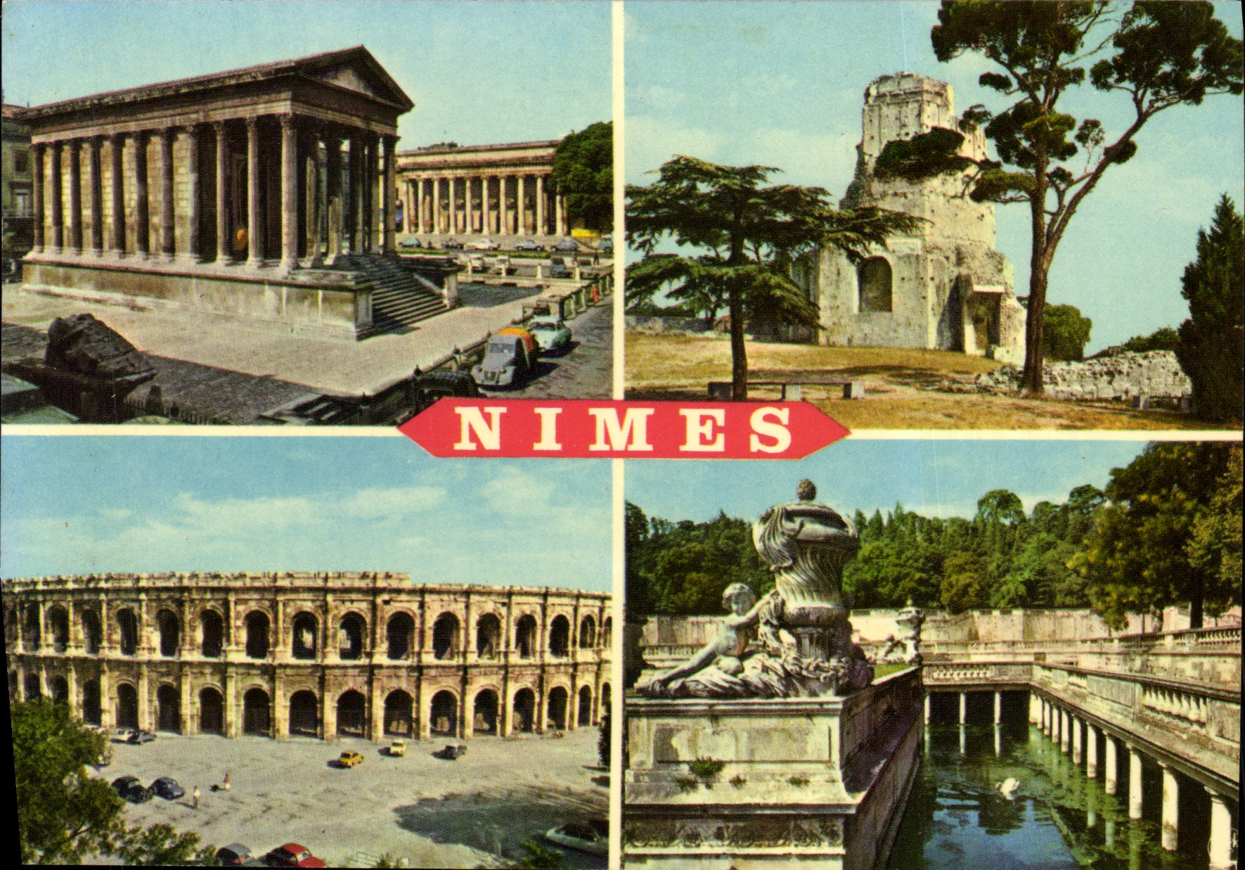 Nîmes — Temple de la Maison Carrée, Tour Magne, Arènes, Fontaine des Bains Romains — Éditions MAR