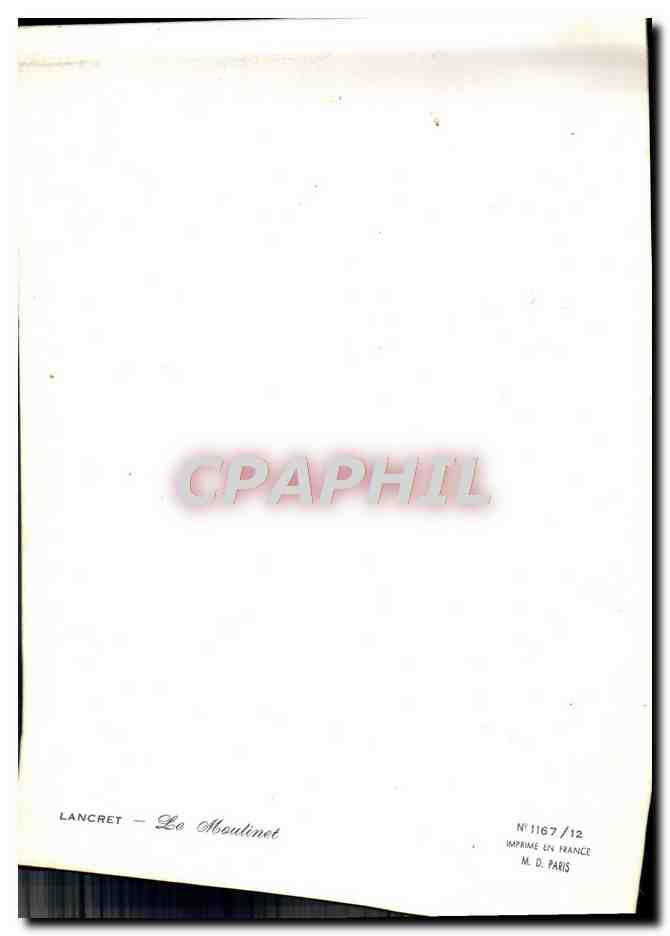 CPM Lancret Le Moulinet — Verso