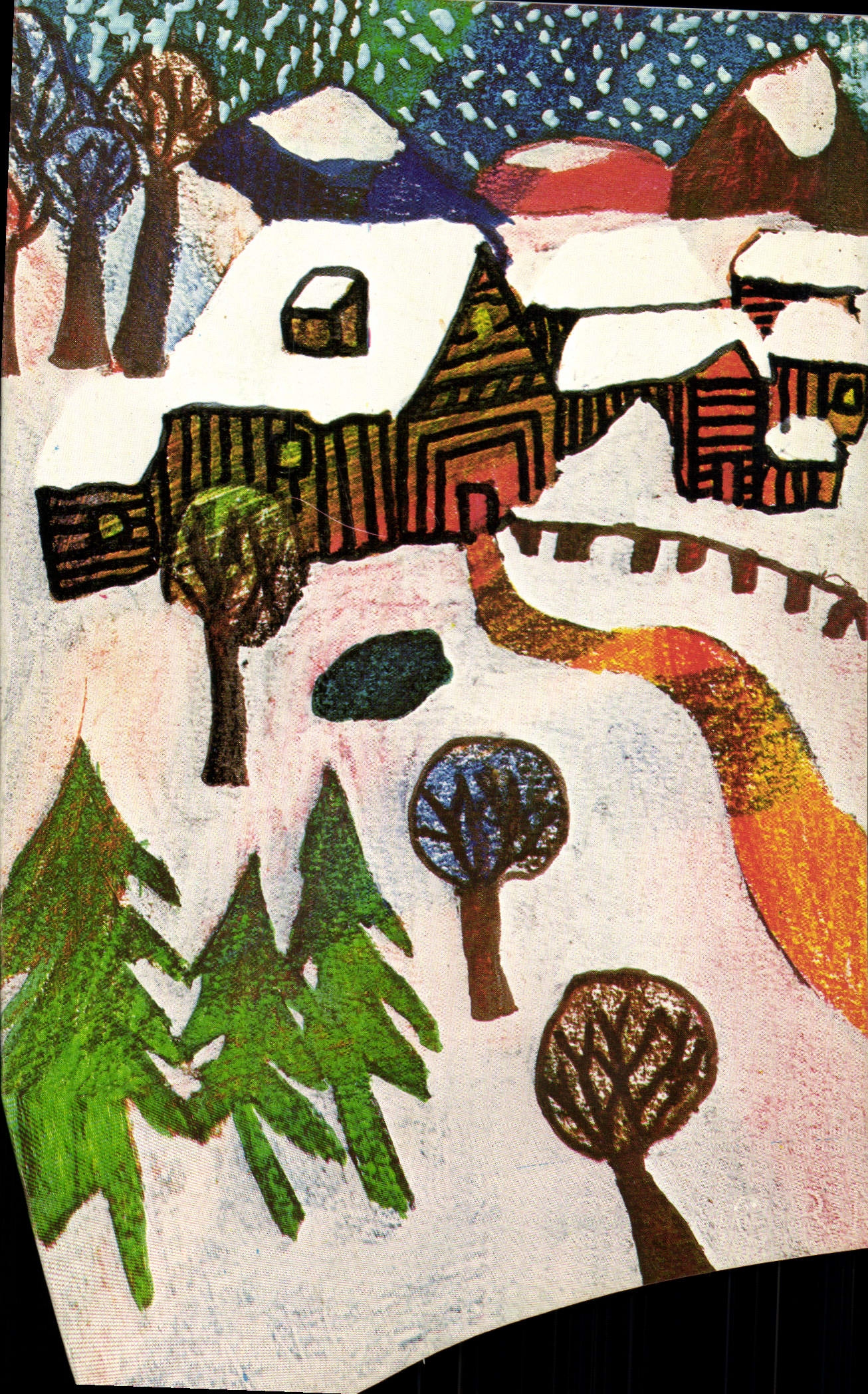 Hamlet under Snow — Composition by a 5th-grade student of the C.E.S. J.H. Fabre — CPAPHIL