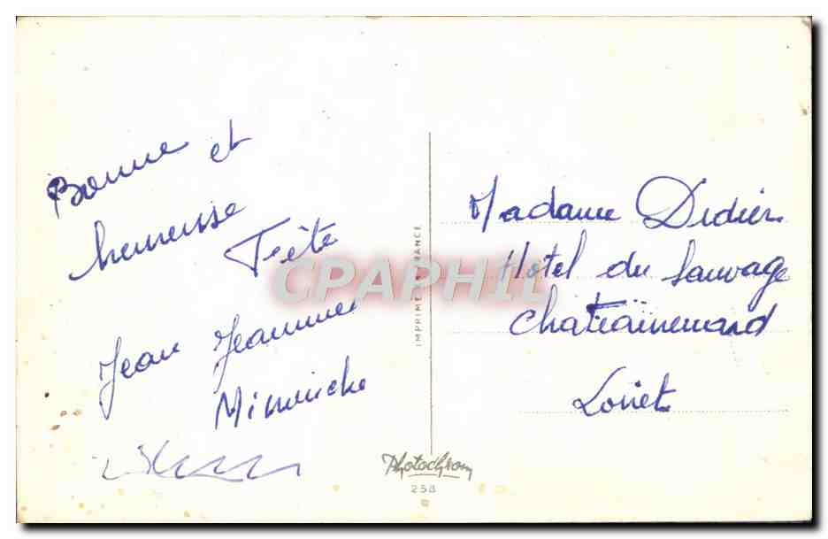CPA Bonne Fete Enfants — Rückseite