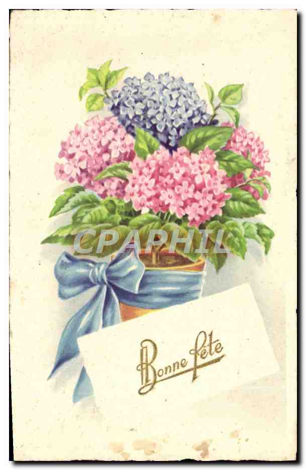 CPM Bonne Fete Fleurs
