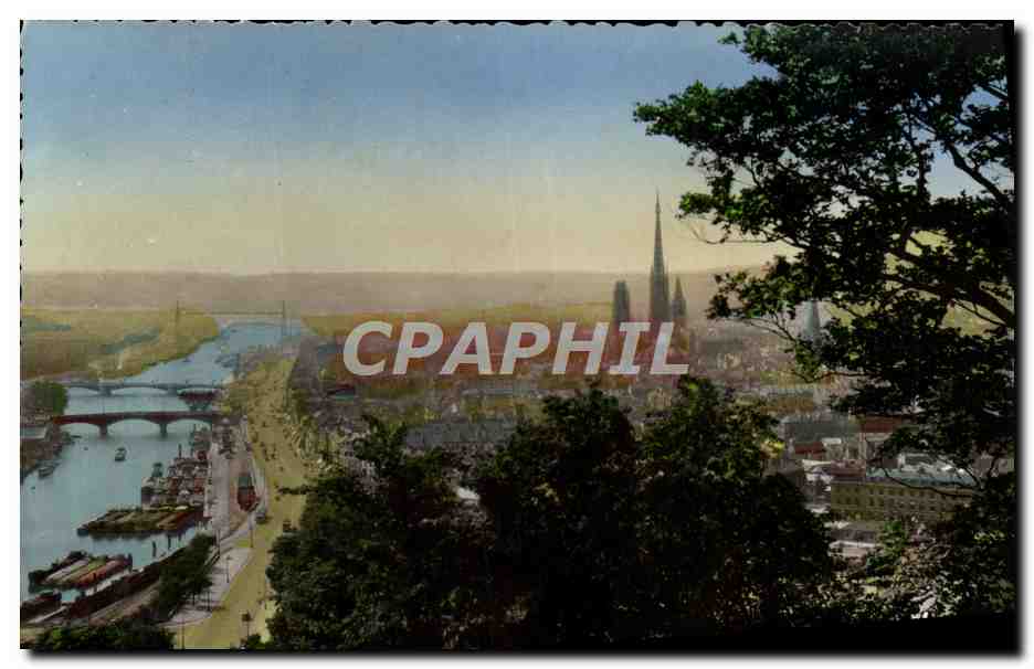 CPM Rouen Vue General Prise De La Cote Ste Catherine
