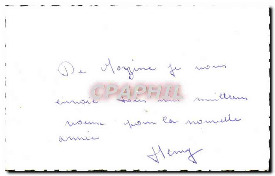 CPM Meilleurs Voeux — Rückseite