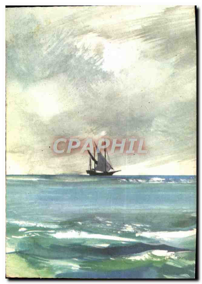 CPM Bon Anniversaire Bateau Voilier — Reverso