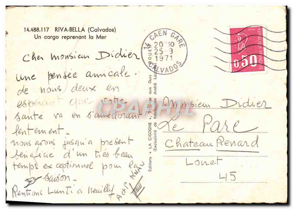 Cargo Congo Hamburg — port — Éditions La Cigogne — Verso