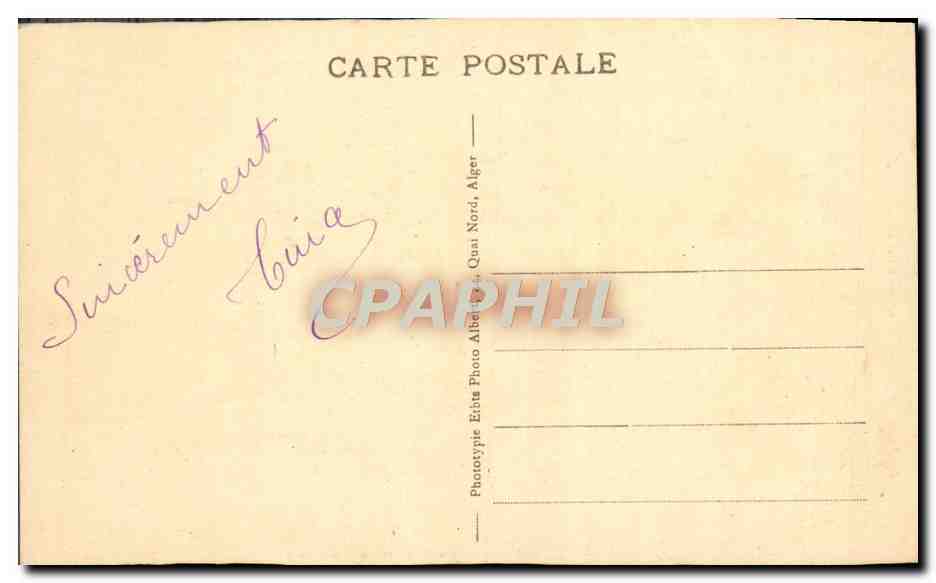 CPA Le Kef Les Neuf Fontains Romaines Tunisie — Rückseite