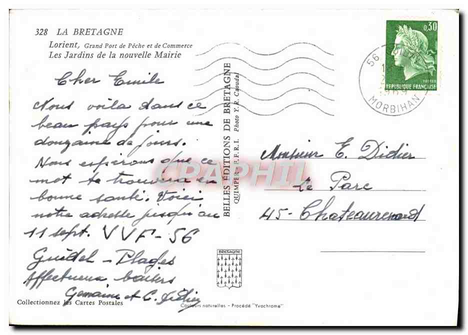 Les Jardins de la nouvelle Mairie — Lorient — Éditions de Bretagne — Verso
