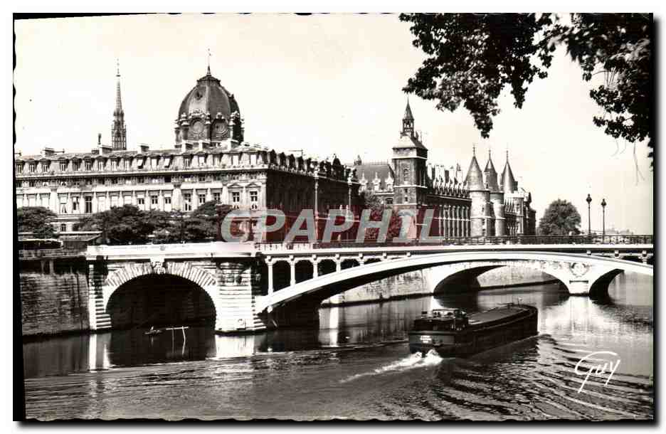CPM Paris Et Ses Merveilles La Seine Le Pont Notre Dame Et Le Palais De Justice