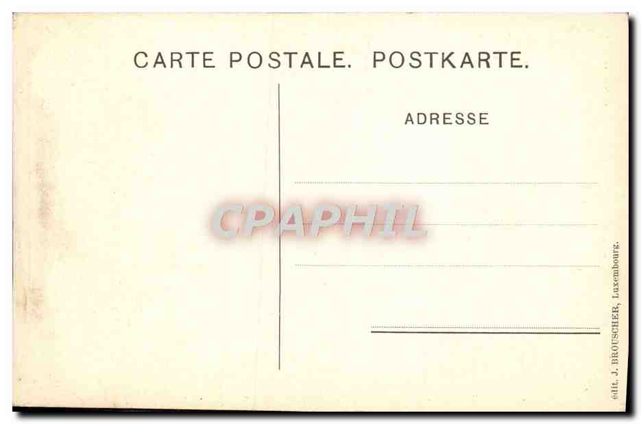 CPA Grande Duche De Luxembourg SAR la grande duchesse — Rückseite