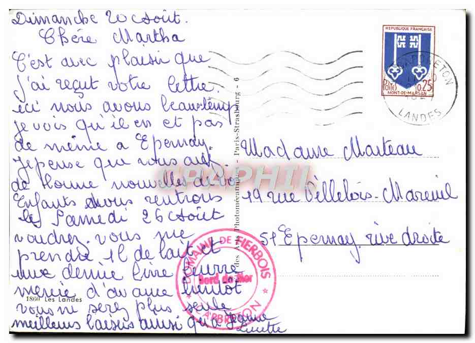 CPM Ocean Landes — Rückseite