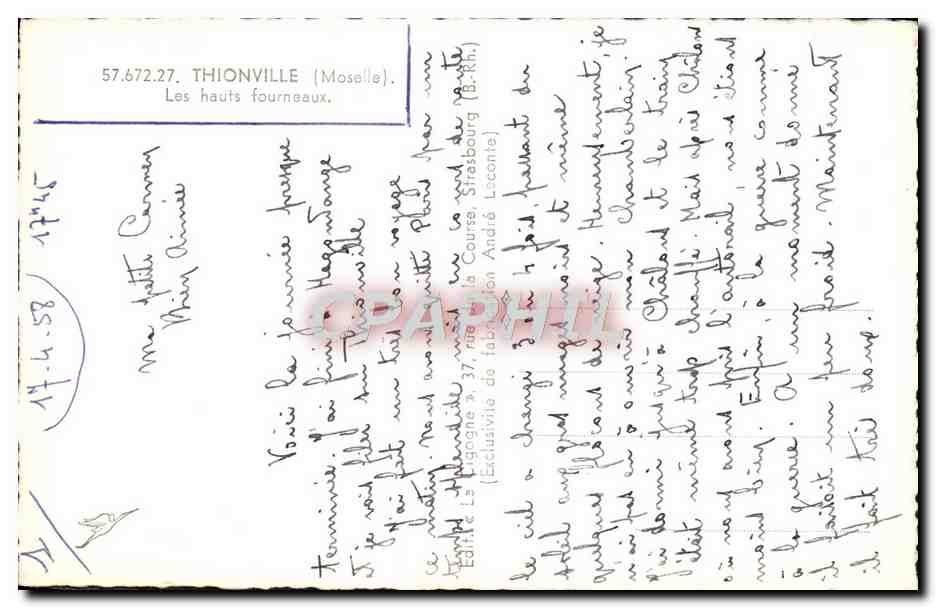 CPM Thionville Les Hauts Fourneaux Siderurgie — Back