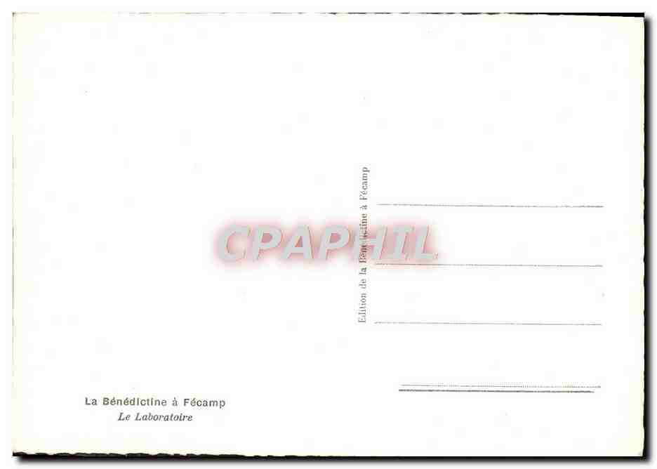 CPM La Benedictine Fecamp Le Laboratoire — Rückseite