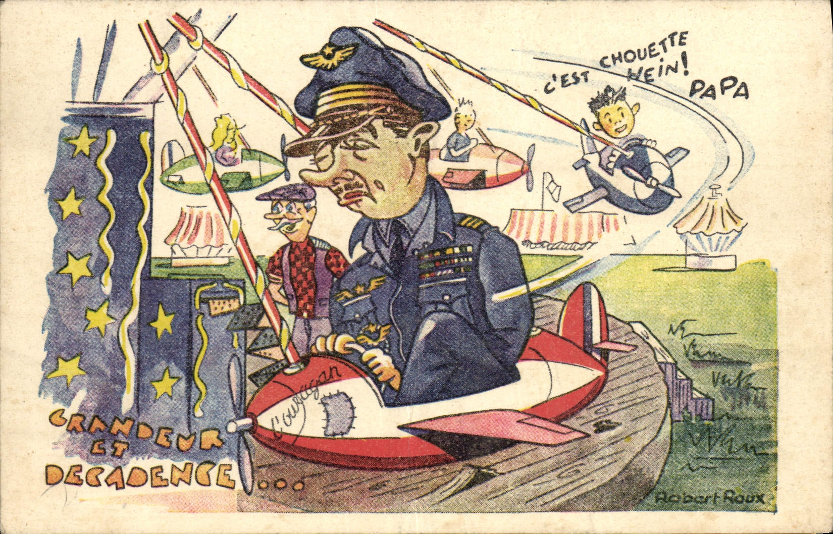 CPM L'Armee De L'Air Avion Humour