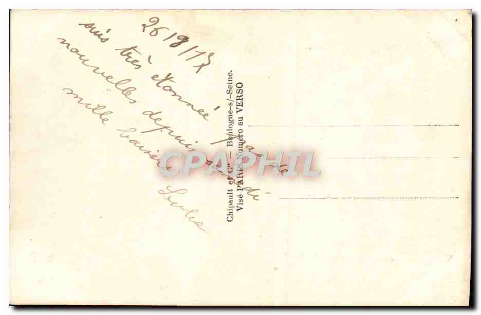 CPA Fantaisie Femme soldat Militaria — Rückseite