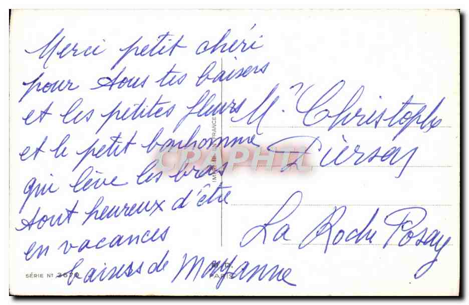 CPA Fleurs Bateau  — Verso
