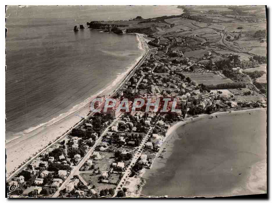 Hendaye - Frontière Franco-Espagnole — Vue prise en avion — Cliché Robert Durandaud