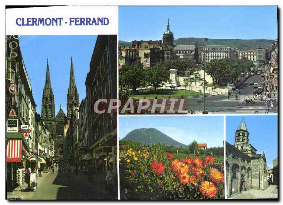 Clermont-Ferrand — vue panoramique et sites — Éditions d'art Jean-Jaurel-Arcuell