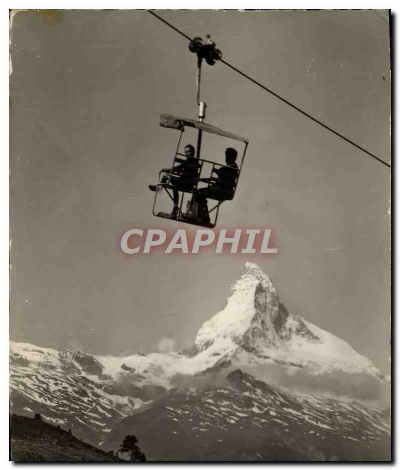 CPM Sesselbahn Zermatt Sunnegga Mit Dem Matterhoen