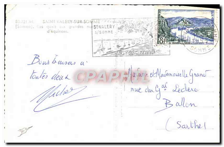CPM Saint Valery Sur Somme Les quais aux grandes amrees d'equinoxe — Back