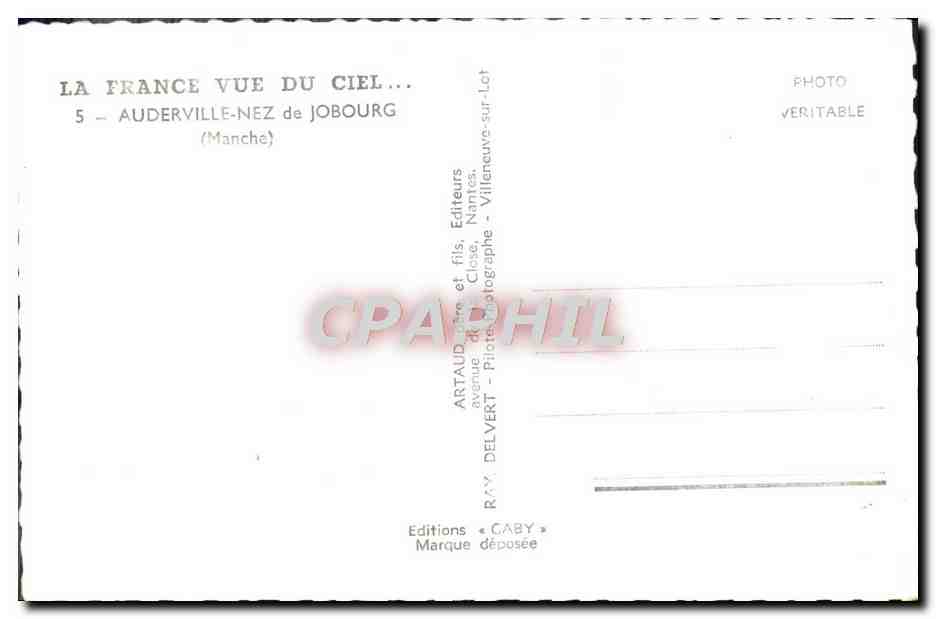 Auderville-Nez de Jobourg — Manche — Éditions Delvert, Nantes — Reverso