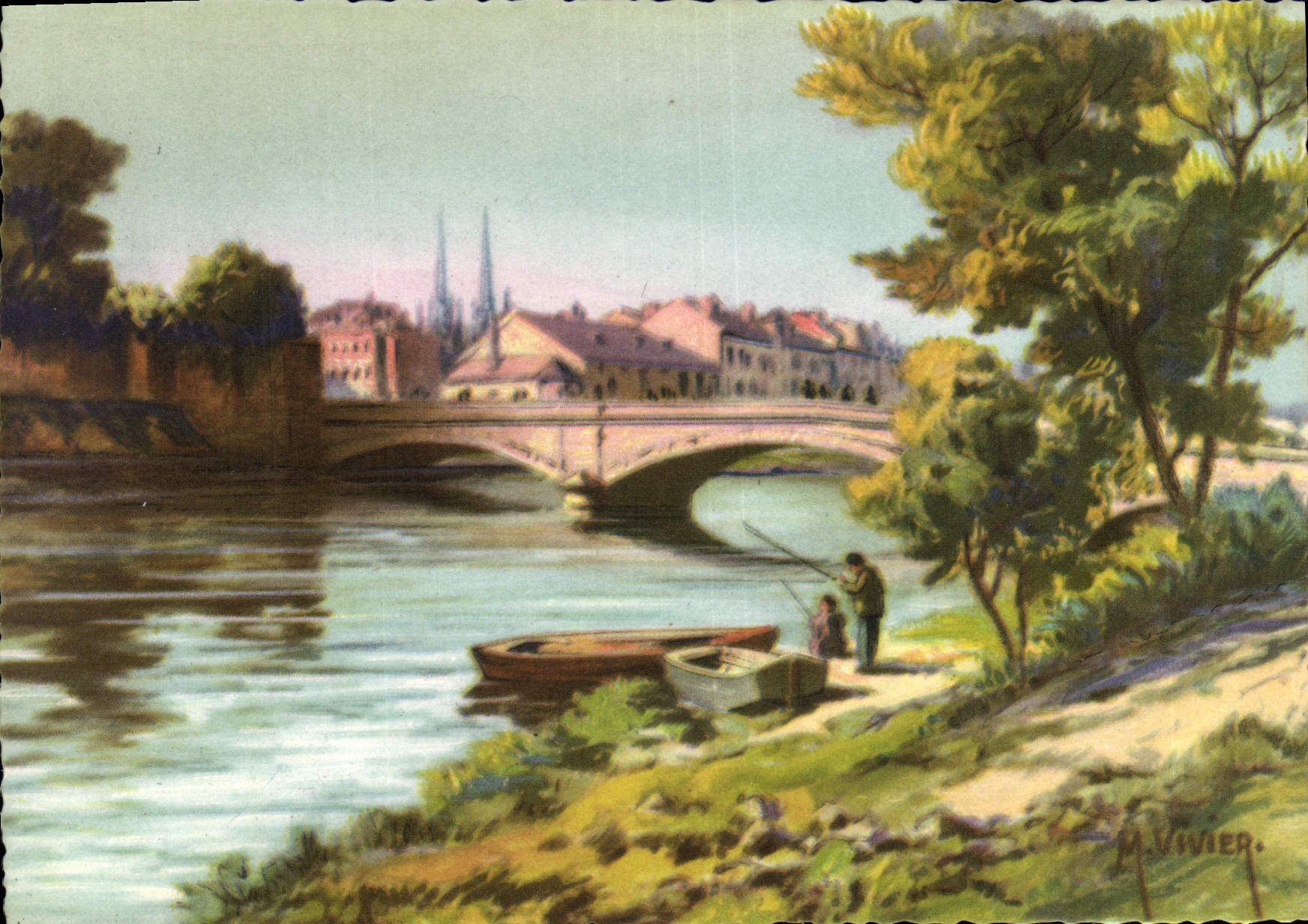 CPM Bayonne Les Bords De La Nive Vivier