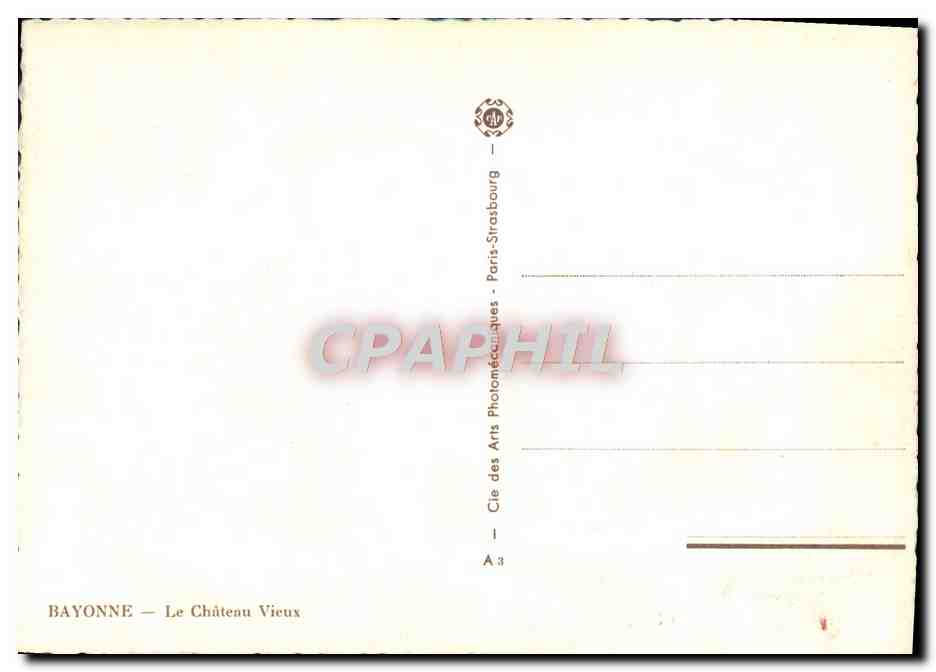 CPA Biarritz Le Chateau Vieux Vivier — Verso
