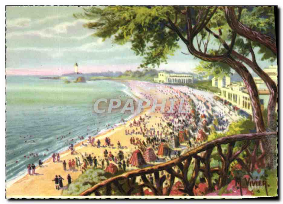 CPA Biarritz La Grande Plage Vivier