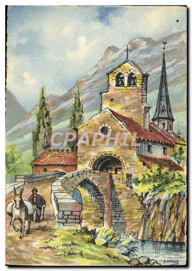 CPA Fantaisie Vue artistique Eglise