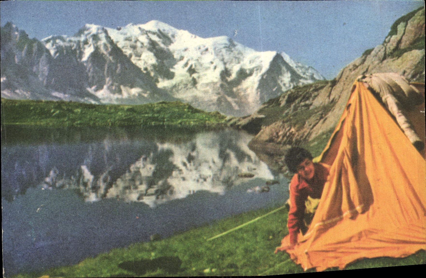 Le Lac Blanc (Chaîne du Mont Blanc) — campement en montagne — Pelletier, Paris
