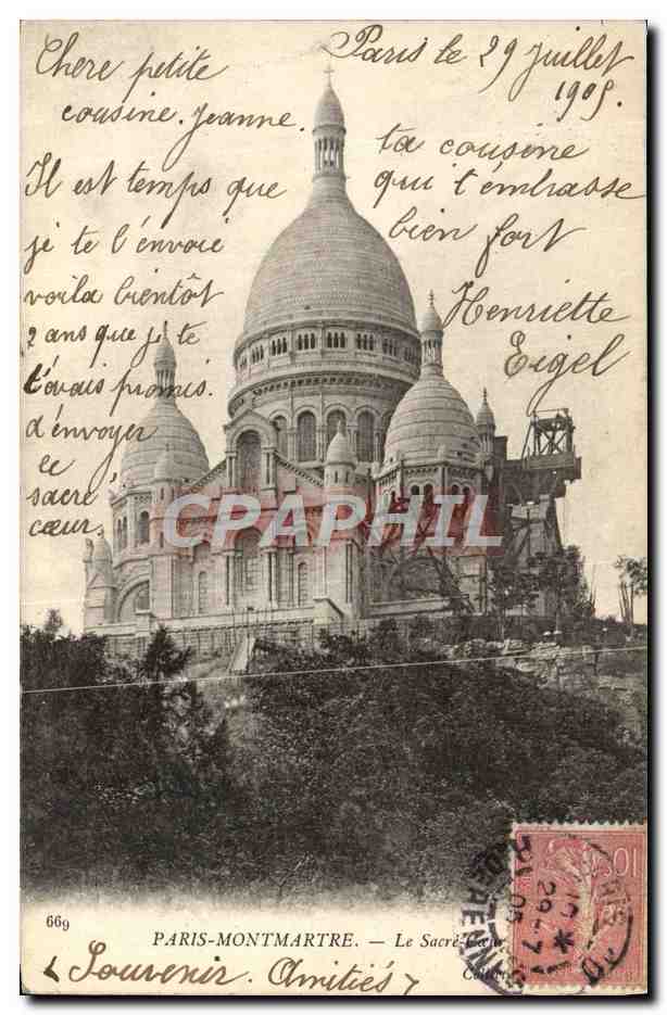 CPA Paris Montmartre Le Sacre Coeur