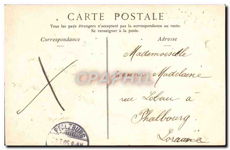 CPA Paris Montmartre Le Sacre Coeur — Rückseite