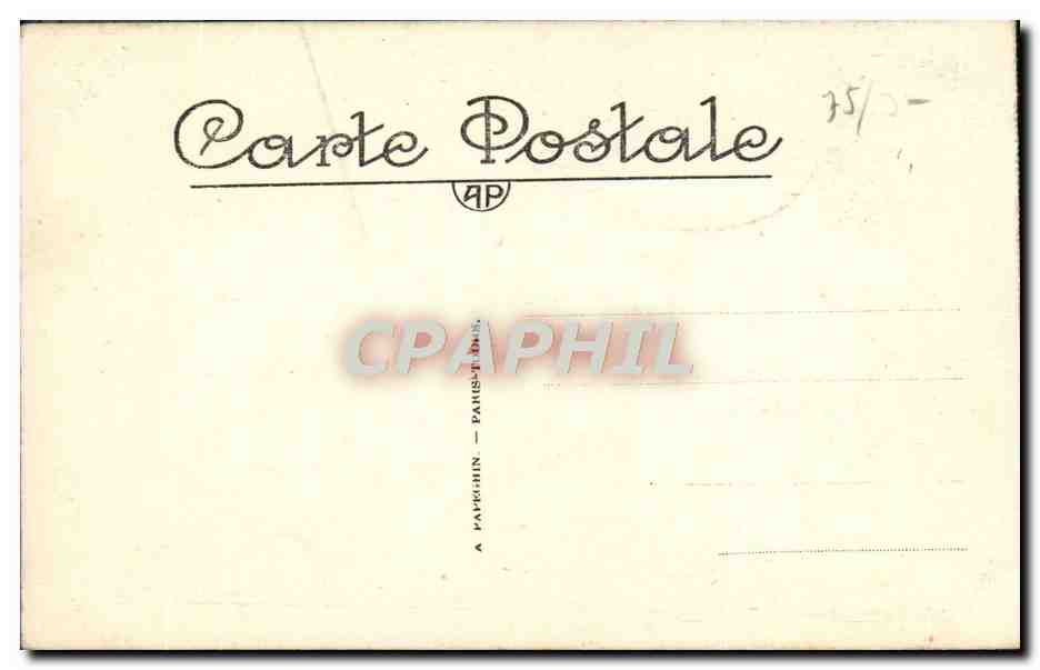 CPA Paris Le Palais Et Le Jardin Du Luxembourg — Verso