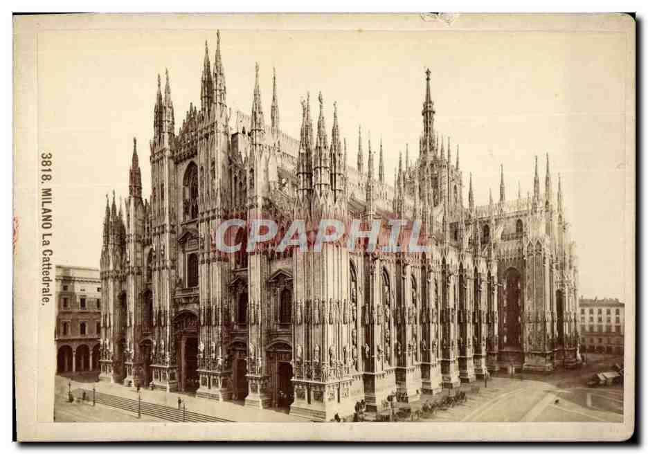 Photo Milano La Cattedrale Publicite Maison Giacomo Borgi Florence Naples 